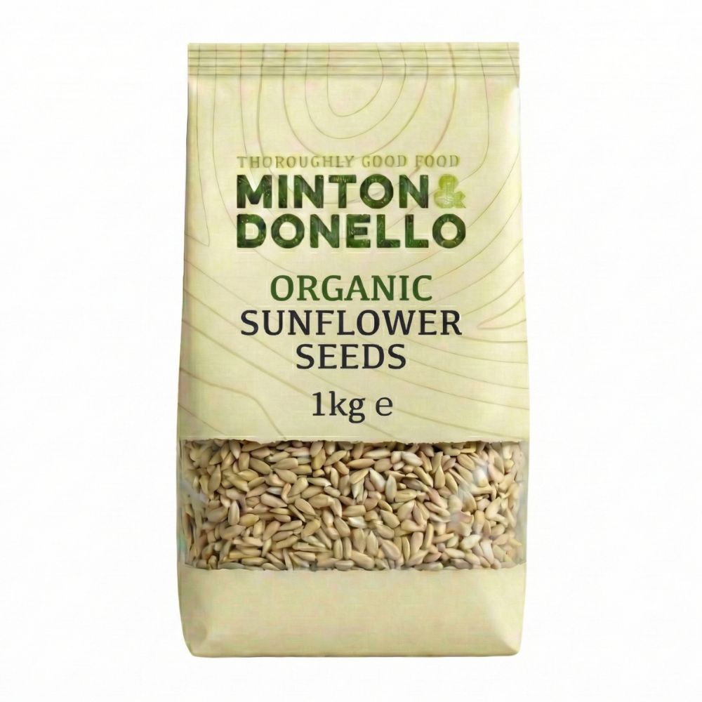 Minton & Donello Organic Sunflower Seeds 6 x 1Kg