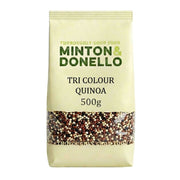 Bag of Minton & Donello Tri Colour Quinoa on a white background