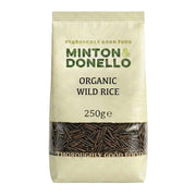 Bag of Minton & Donello Organic Wild Rice on a white background