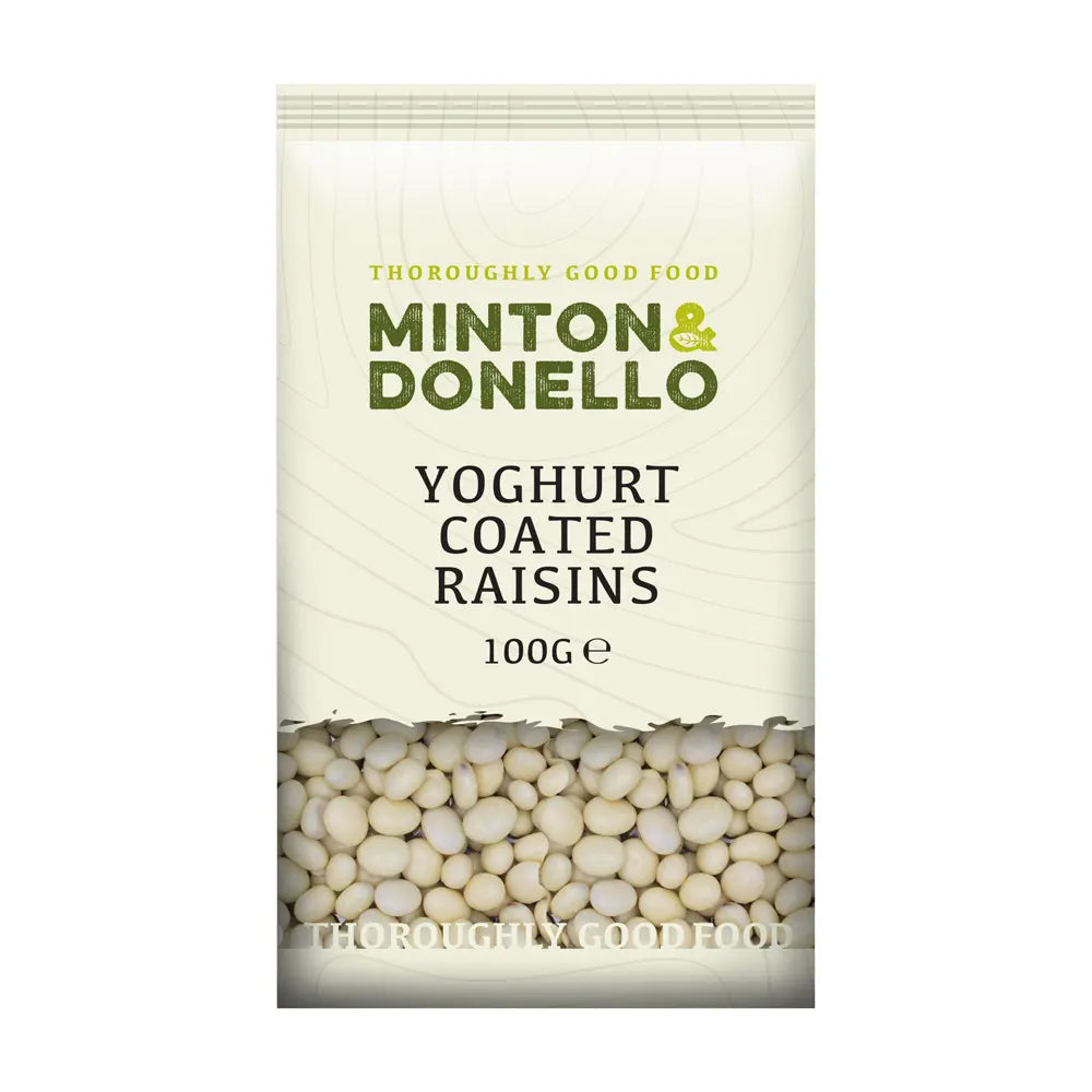Minton & Donello Yoghurt Coated Raisins 6 x 100g