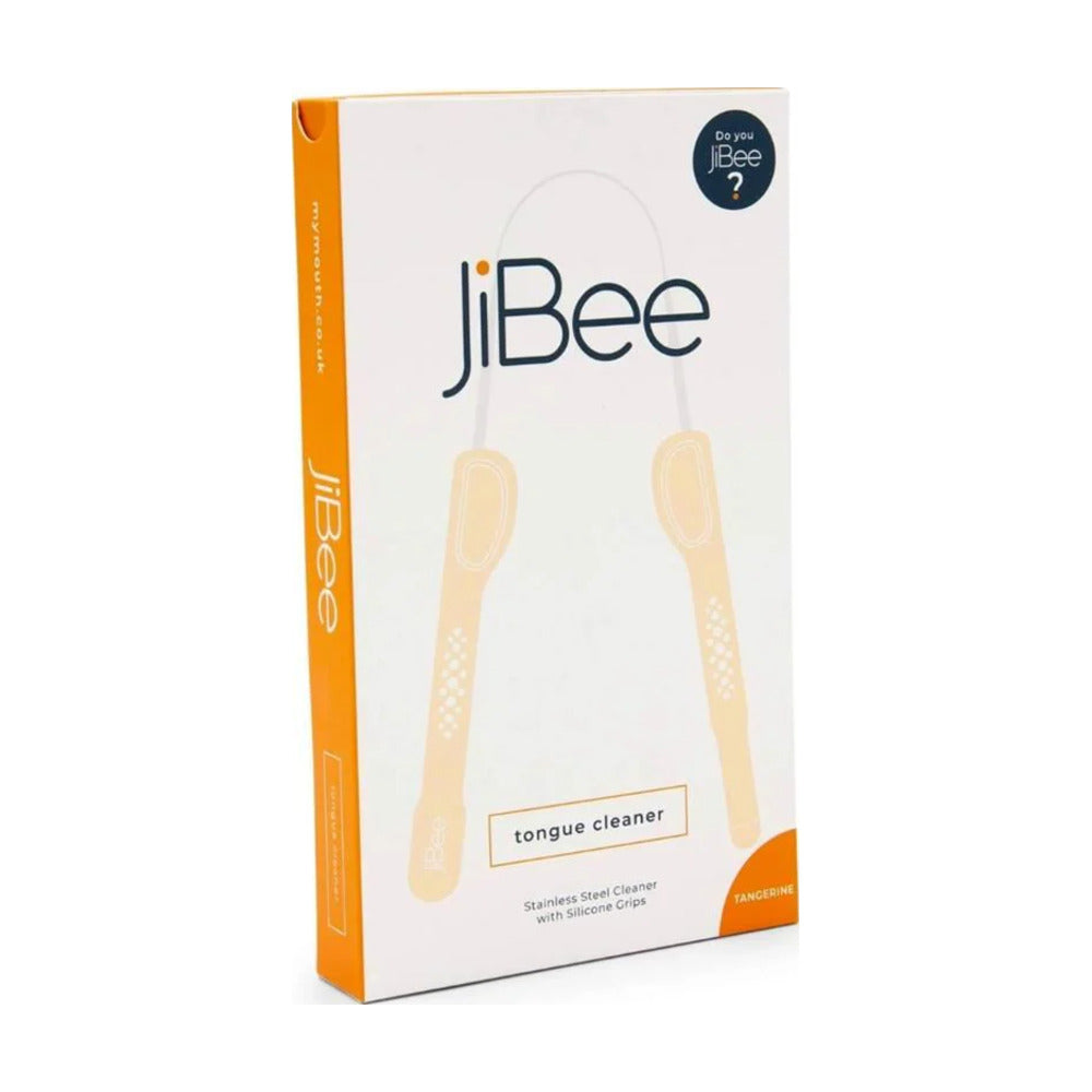 JiBee tongue cleaner packaging on a white background