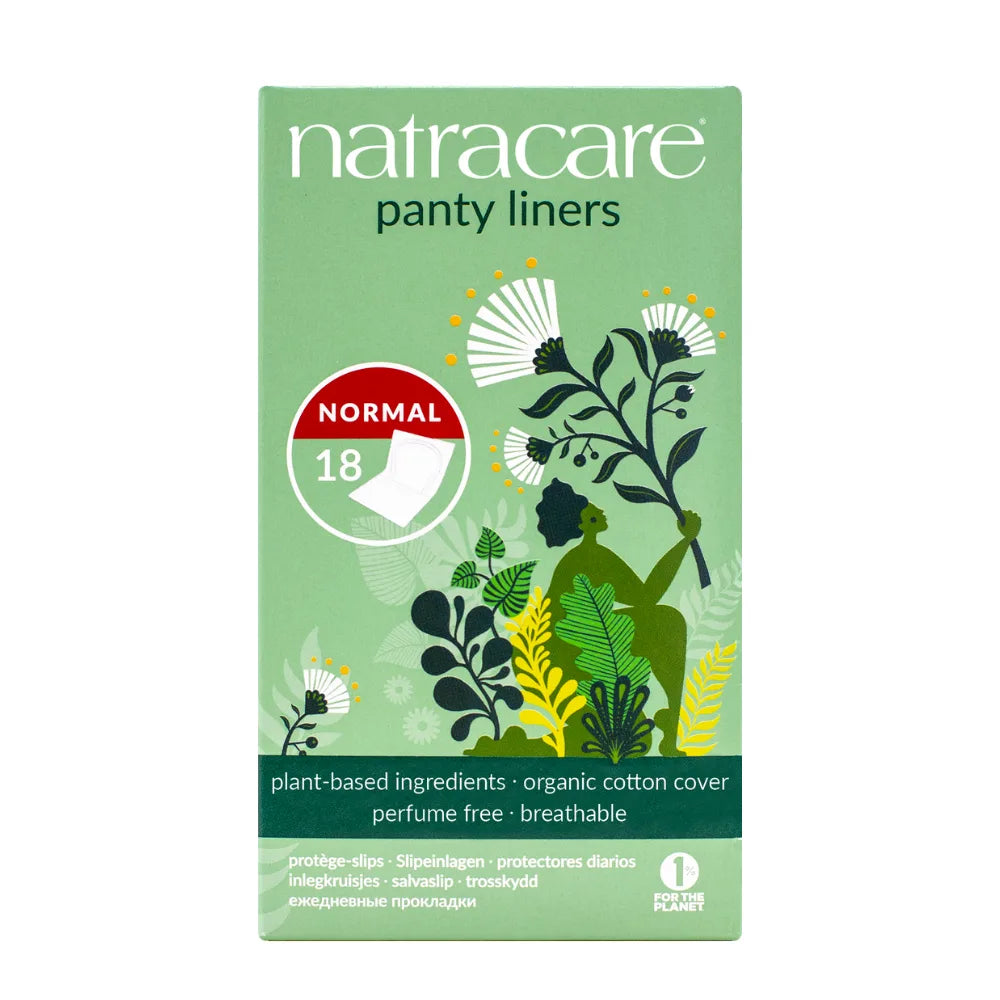 Natracare Panty Liners Normal Wrapped 10 x 18 Pack