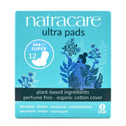 Natracare Ultra Pads Super with Wings 12 Pack