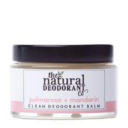 Jar of natural deodorant balm with 'The Natural Deodorant Co' label on a white background