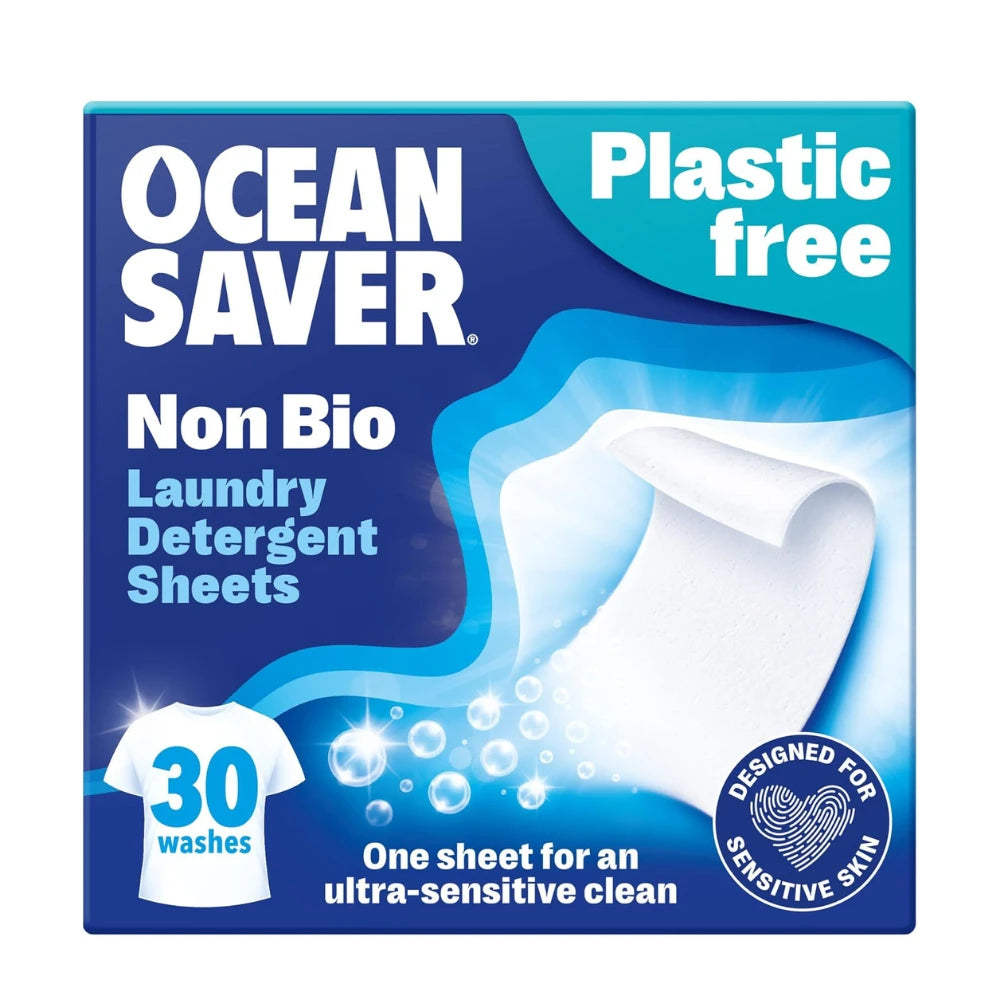 OceanSaver Non Bio Eco Laundry Sheets Fresh Linen 15 Washes