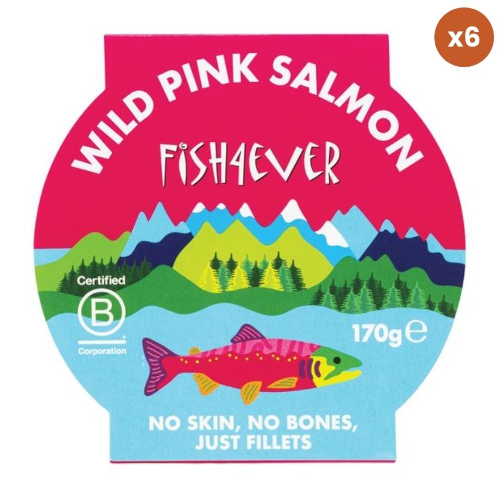 Fish4Ever Wild Pacific Pink Salmon 6 x 170g