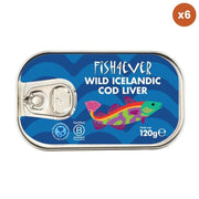 Fish4Ever Wild Icelandic Cod Liver 6 x 120g