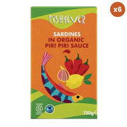 Fish4Ever Sardines in Organic Piri Piri Sauce 6 x 120g