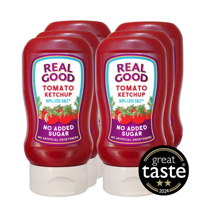 Real Good No Added Sugar Tomato Ketchup 6 x 310g