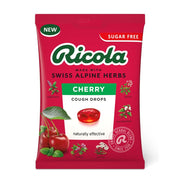 Ricola Cherry cough drops packaging on a white background
