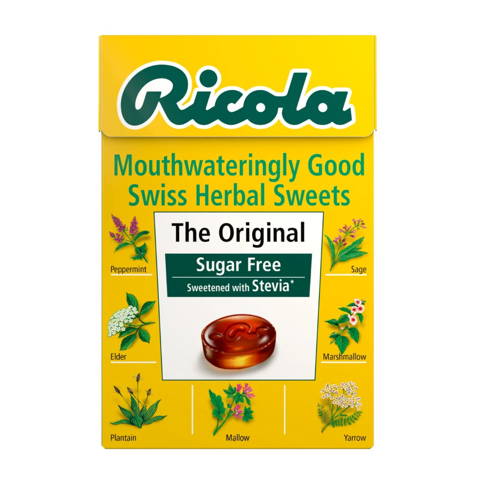 Ricola Herb Sugar Free with Stevia Herbal Sweets 20 x 45g