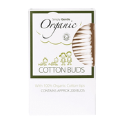 Box of Simply Gentle Organic Cotton Buds on a white background