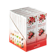 Box of Raw Bar Snacksy raw cocoa berry & almond bars on a white background