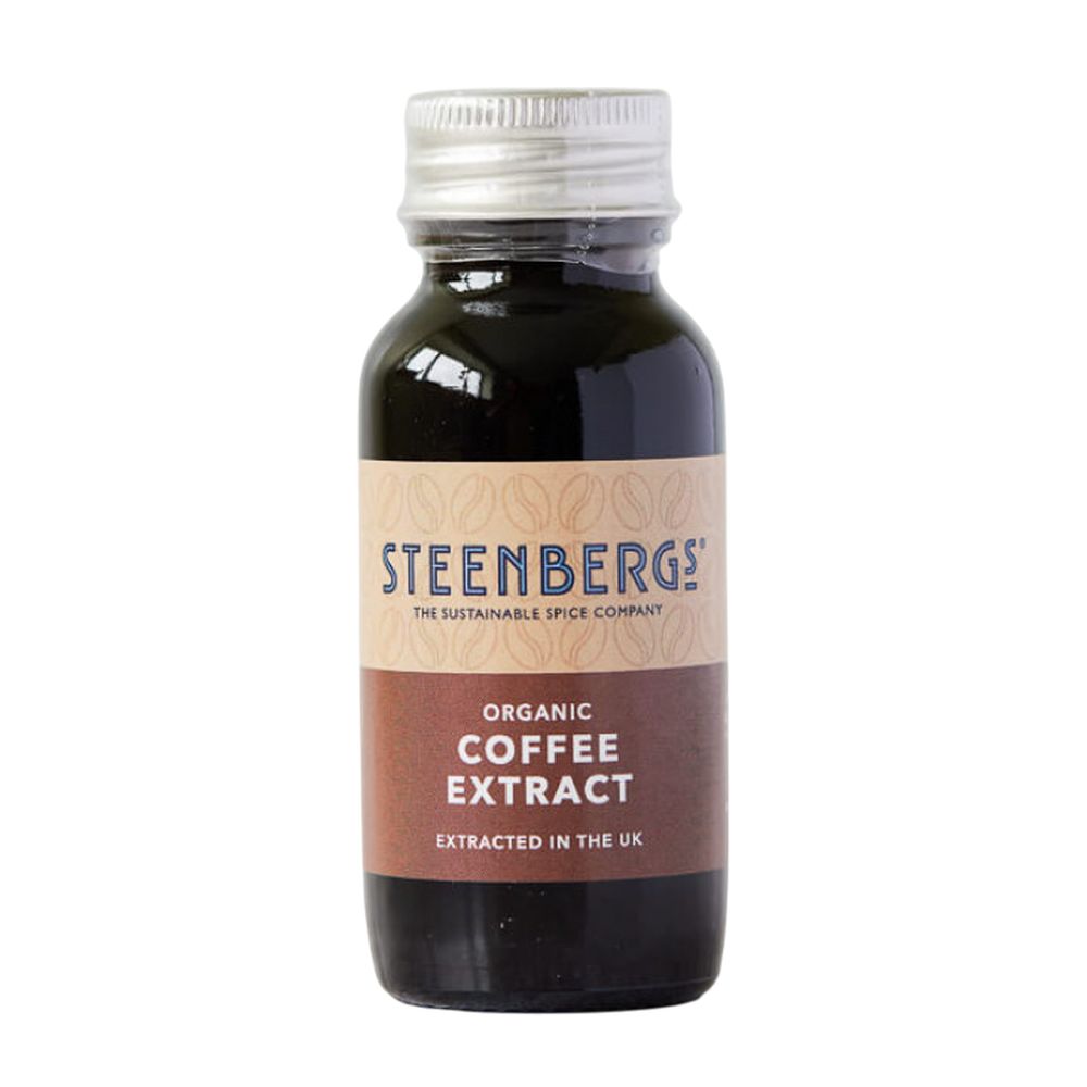 Steenbergs Organic Coffee Extract bottle on a white background