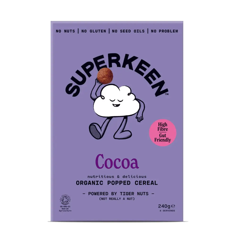 Superkeen Cocoa Organic Tiger Nut Cereal 240g