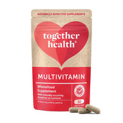 Multivitamin package with 'Together Health' branding on a white background