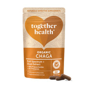 Together Health Organic Chaga supplement package on a white background