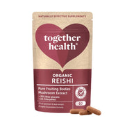 Together Health Organic Reishi supplement package with capsules on a white background