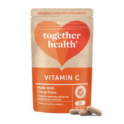 Vitamin C supplement package with 'Together Health' branding on a white background