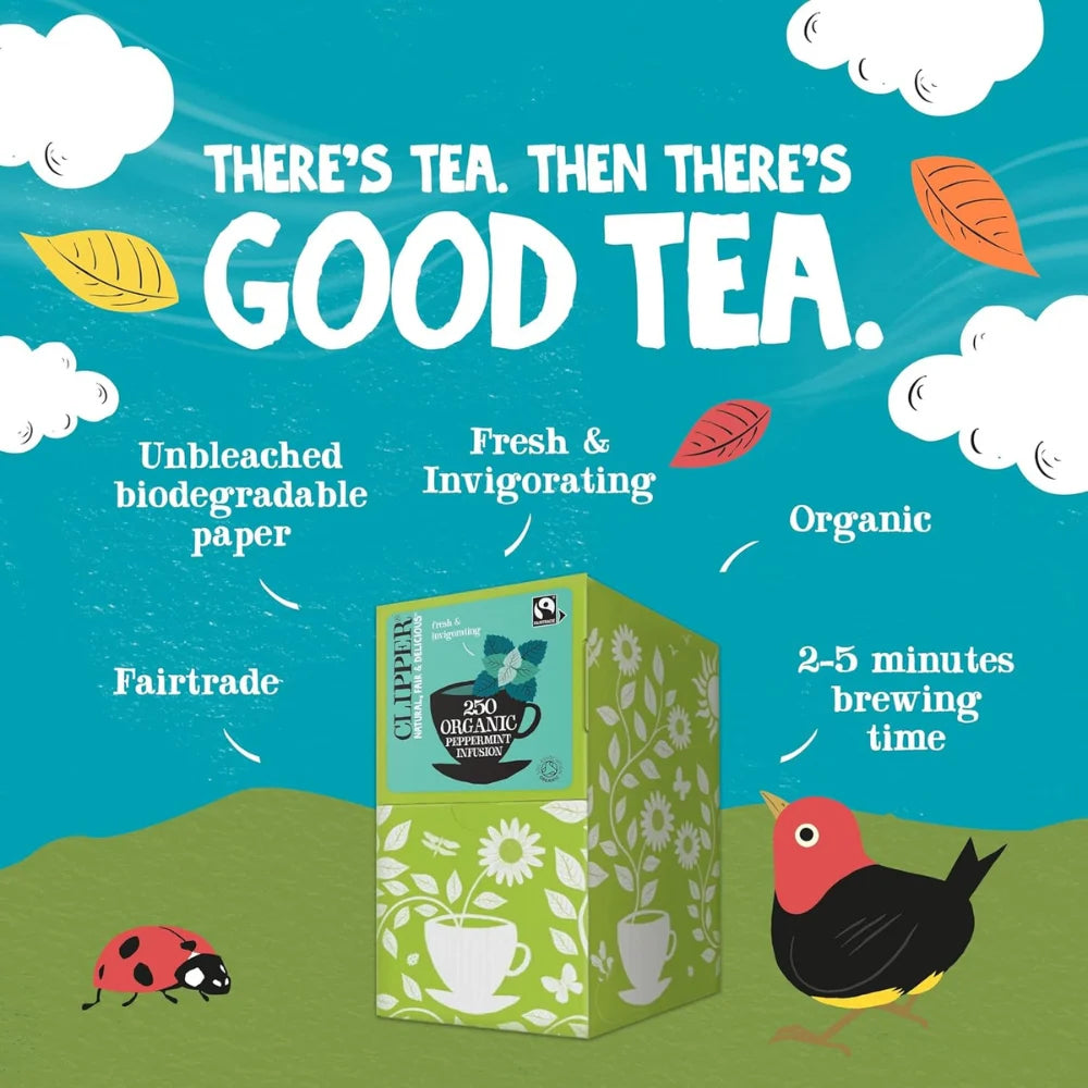 Clipper Fairtrade Organic Infusion Peppermint 250 Envelopes