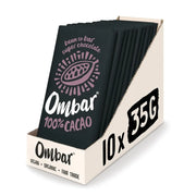 Ombar 100% Cacao Chocolate Bars 10 x 35g