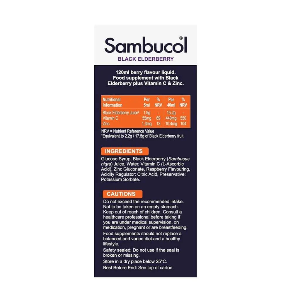 Sambucol Immuno Forte Sugar Free Liquid 120ml