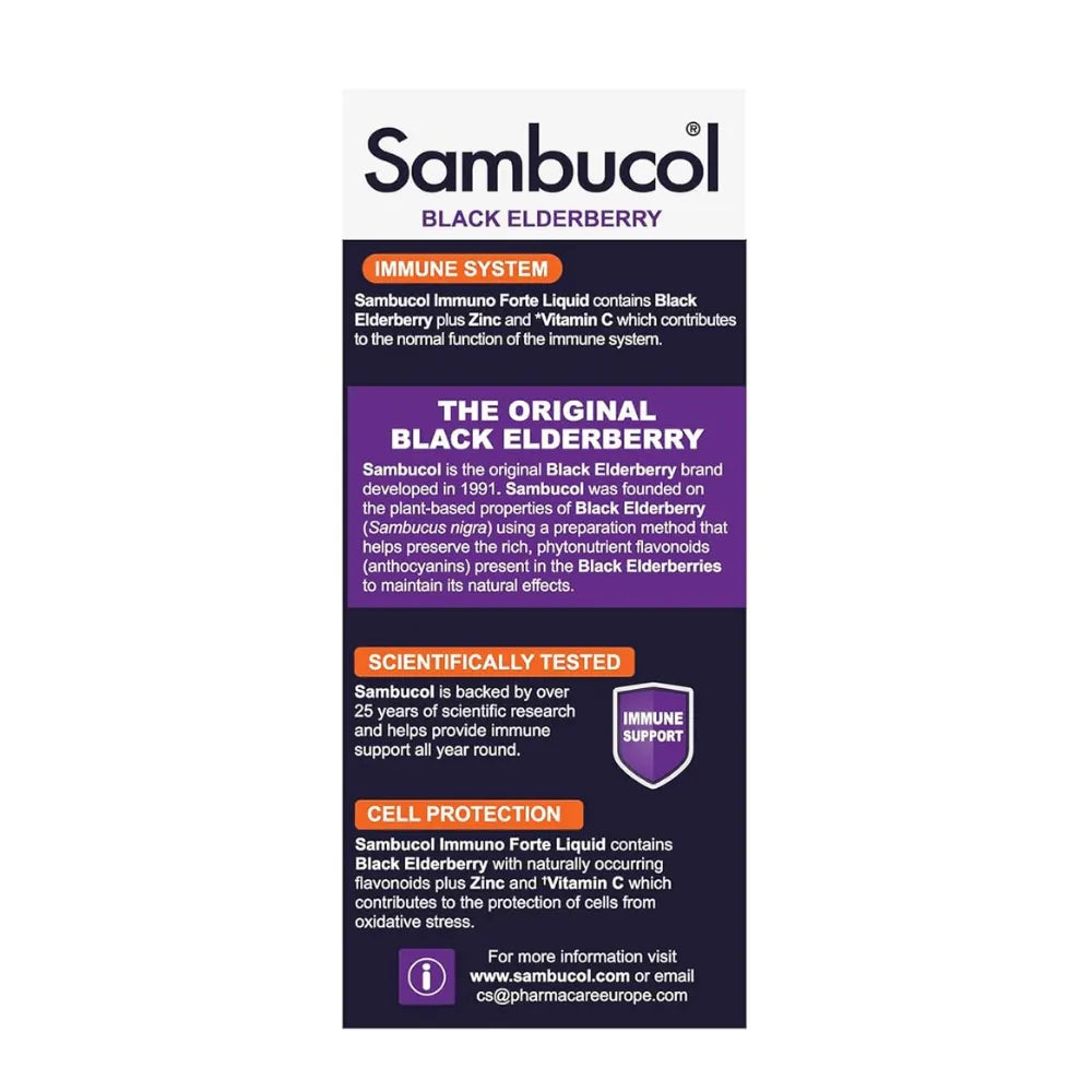 Sambucol Immuno Forte Sugar Free Liquid 120ml