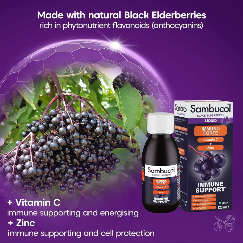 Sambucol Immuno Forte Sugar Free Liquid 120ml