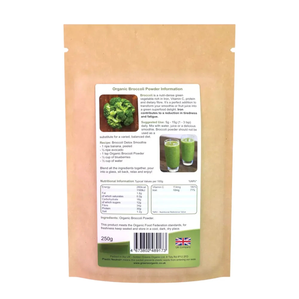 Golden Greens Organic Broccoli Powder 200g
