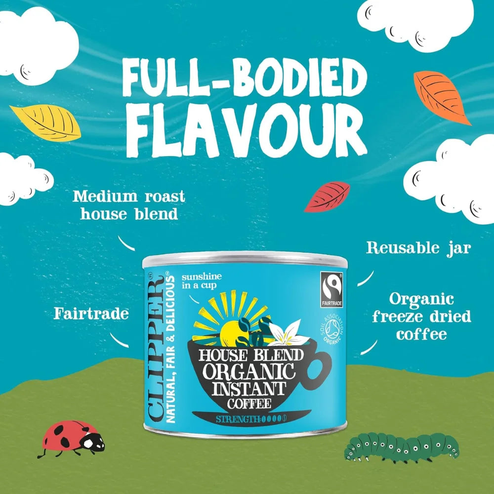 Clipper Fairtrade Organic House Blend Instant Coffee 500g