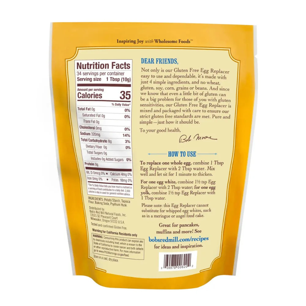 Bob's Red Mill Gluten Free Egg Replacer 340g
