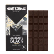 Montezuma Absolute Black Chocolate with Almonds 12 x 90g