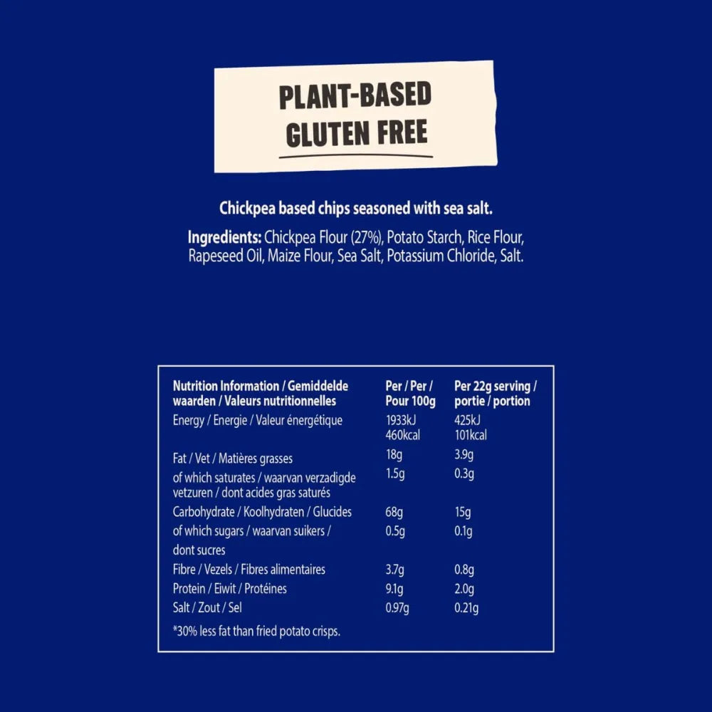 Eat Real Hummus Chips Sea Salt 10 x 110g