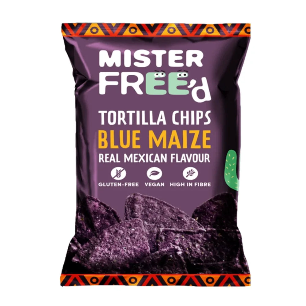 Mister Free'd Tortilla Chips with Blue Maize 12 x 135g