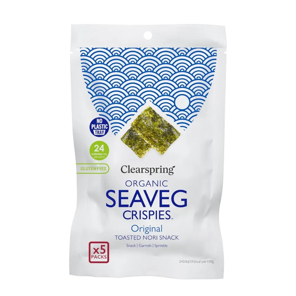 Clearspring Organic Seaveg Crispies Multipack Original 5 x 4g
