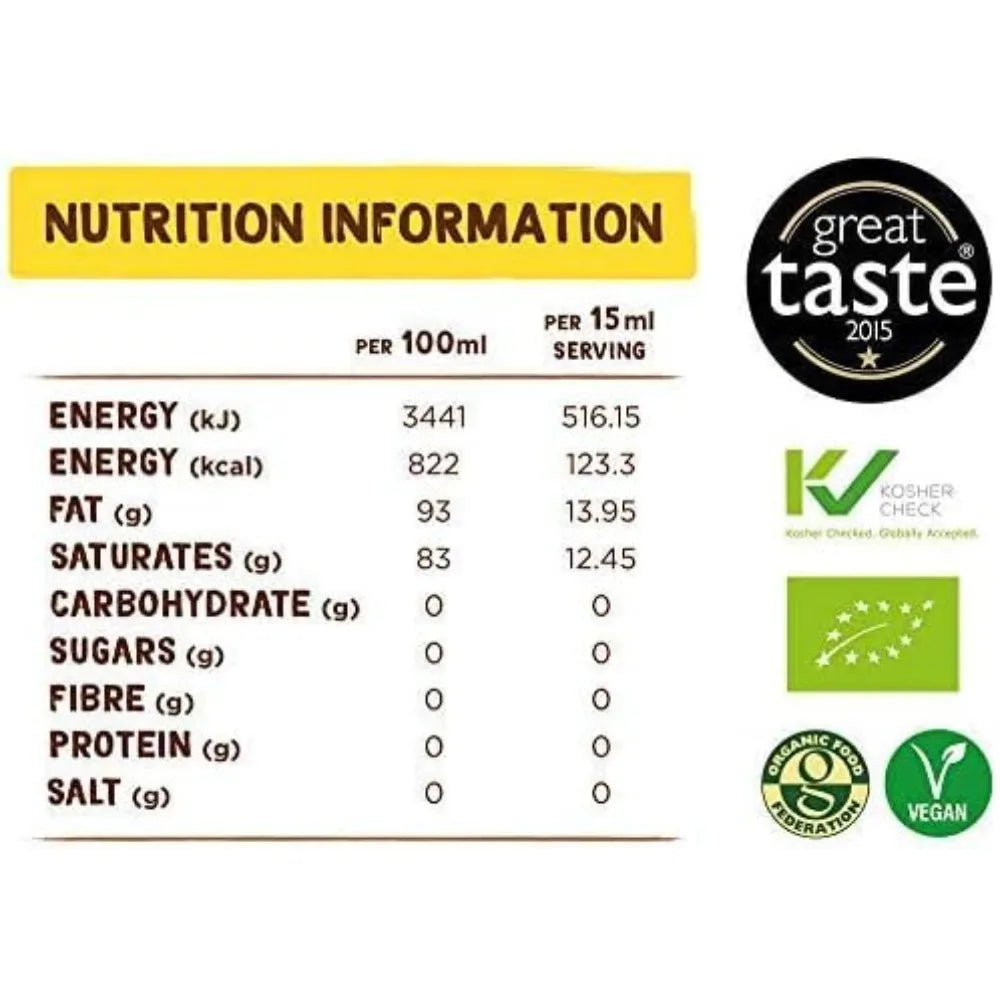 Coconut Merchant Organic Raw Extra Virgin Coconut Oil 500ml