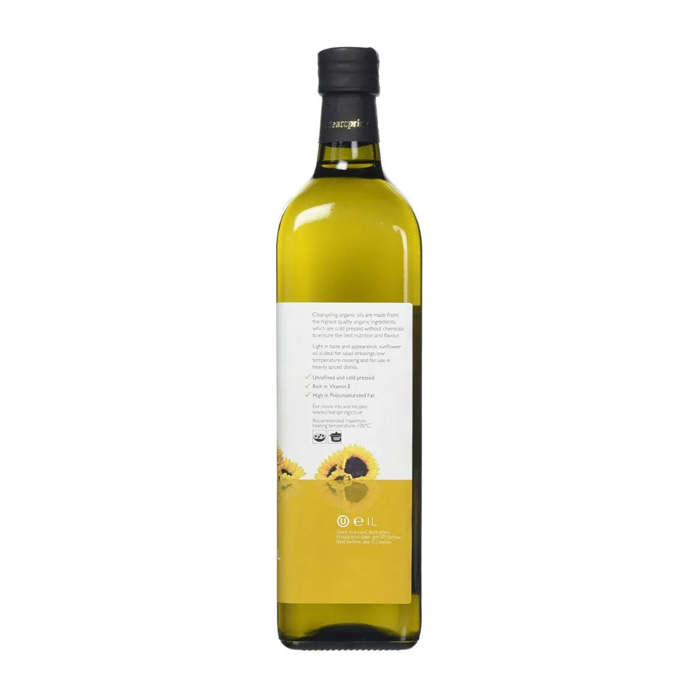 Clearspring Organic Sunflower Frying Oil 1 Litre
