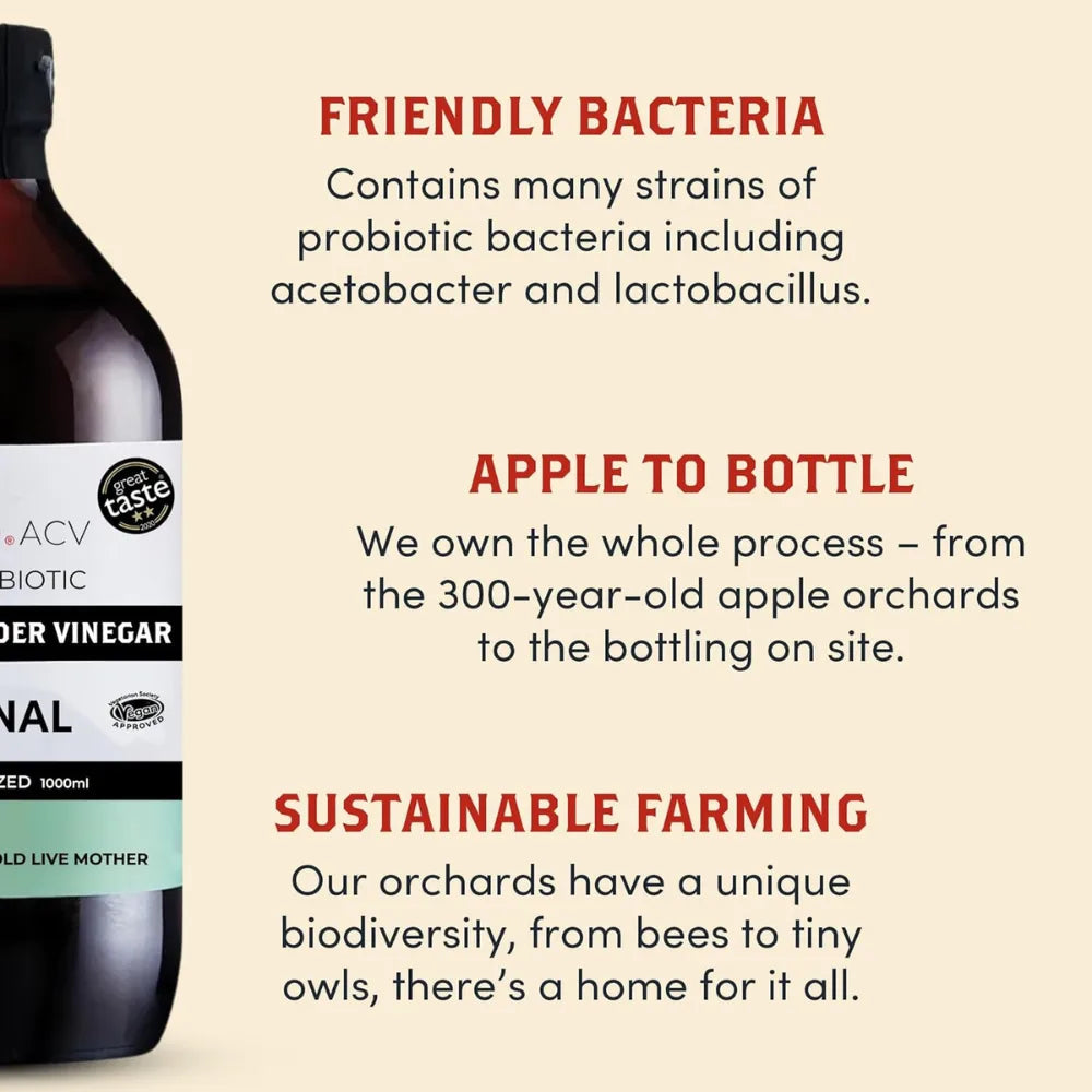 Willy's Organic Original Apple Cider Vinegar 1 Litre