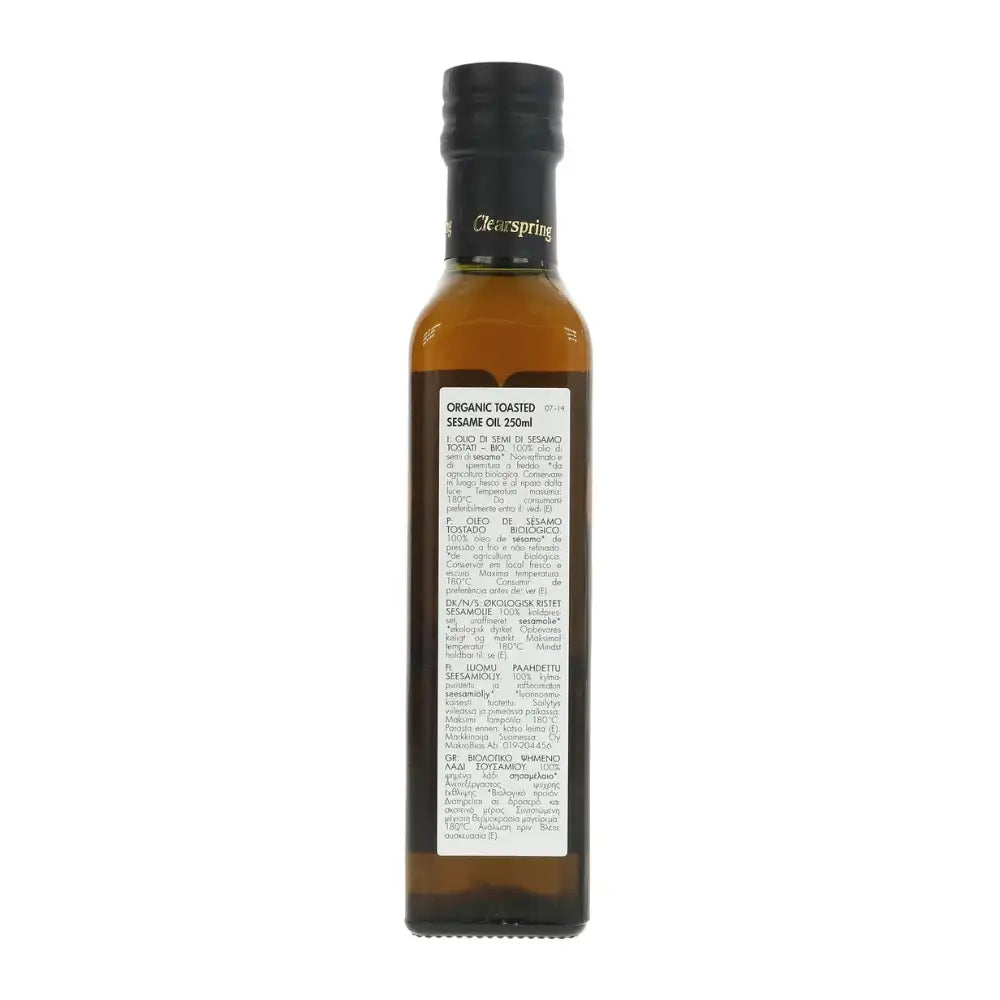 Clearspring Organic Toasted Sesame Oil 250ml
