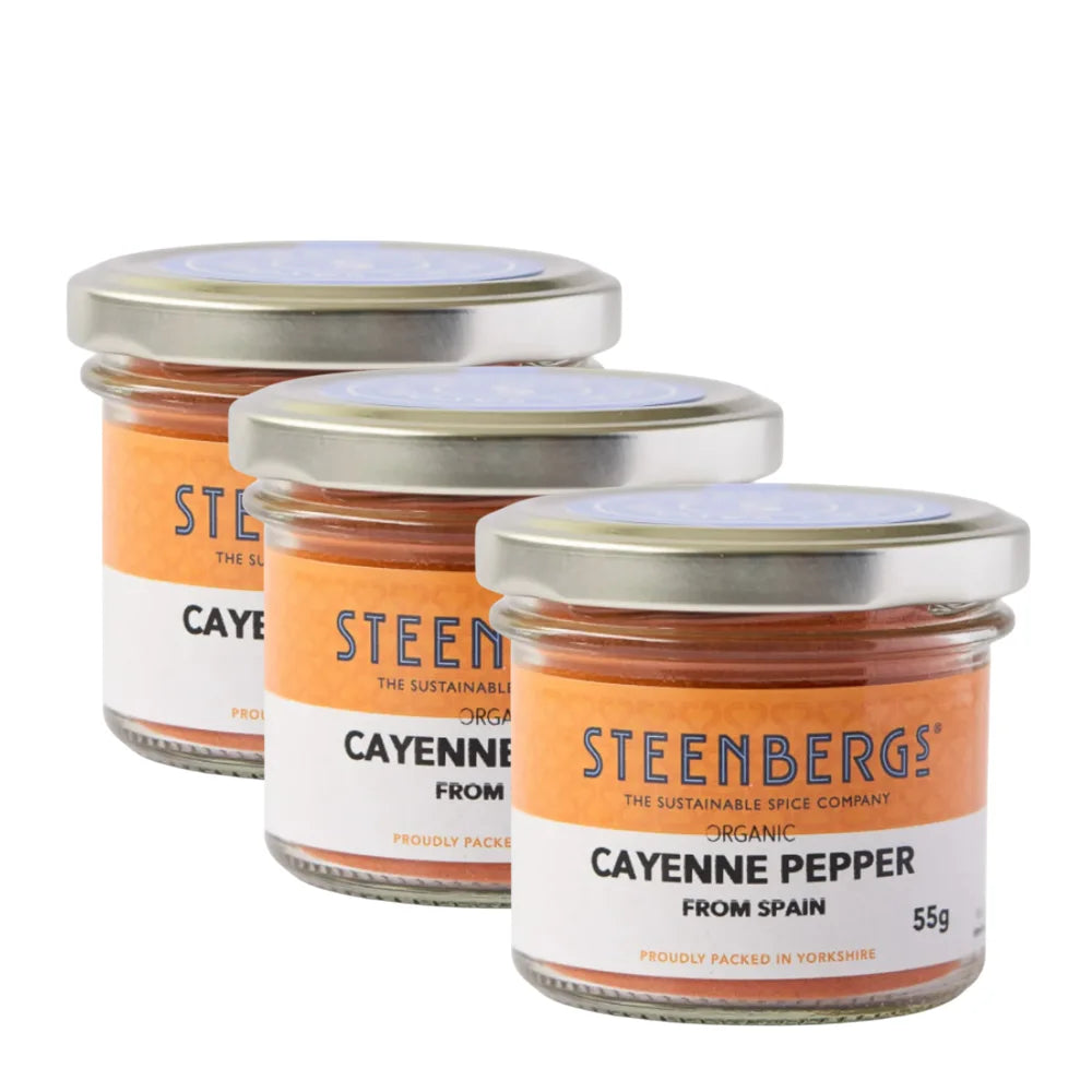 Steenbergs Organic Cayenne Pepper 3 x 55g