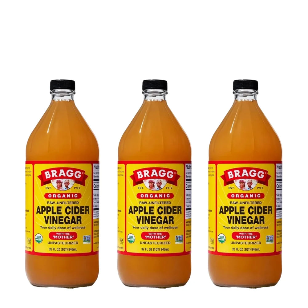 Bragg Organic Apple Cider Vinegar 3 x 946ml