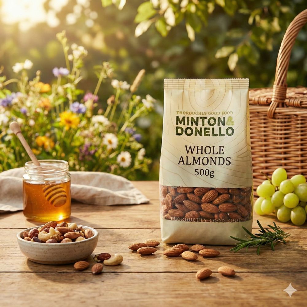 Minton & Donello Whole Almonds 6 x 500g