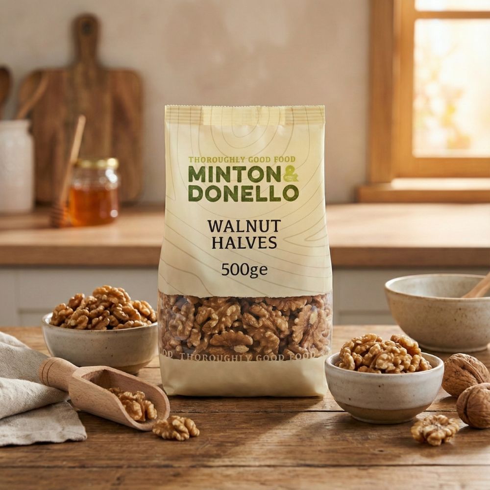 Minton & Donello Walnut Halves 6 x 500g