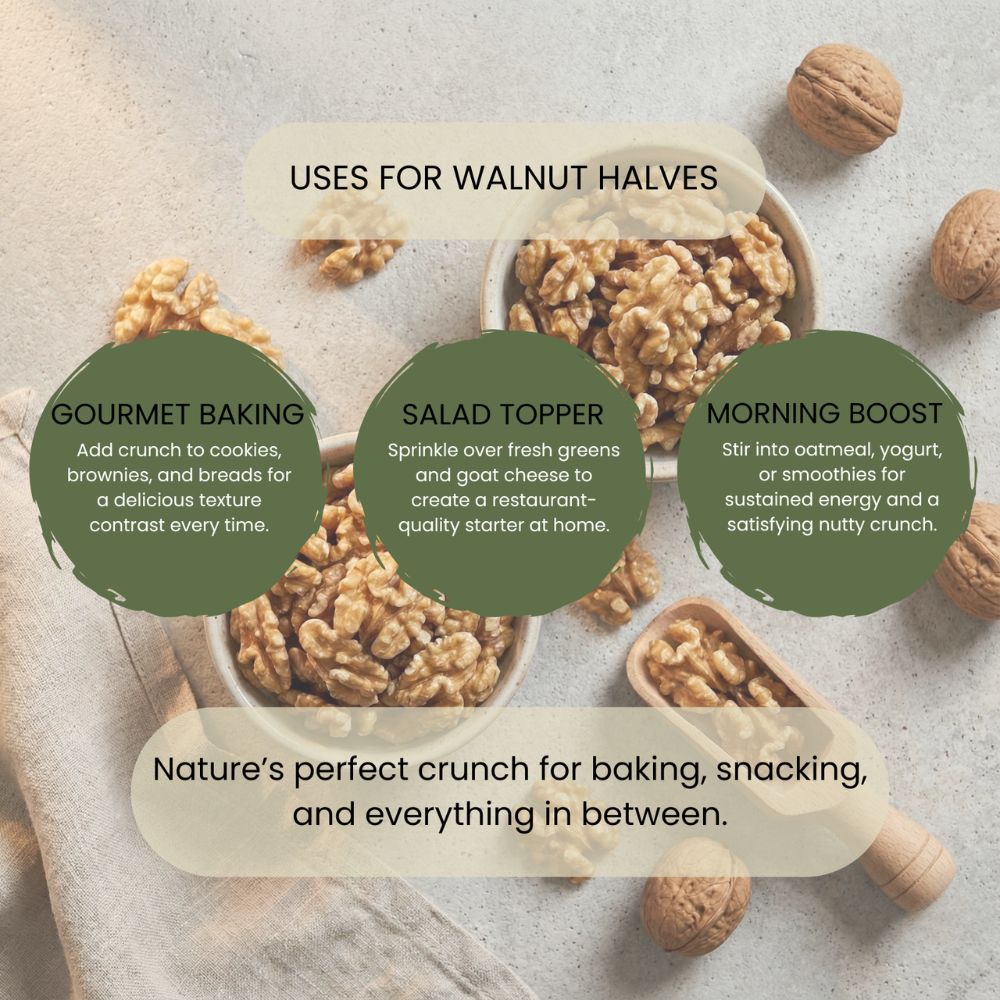 Minton & Donello Walnut Halves 6 x 500g