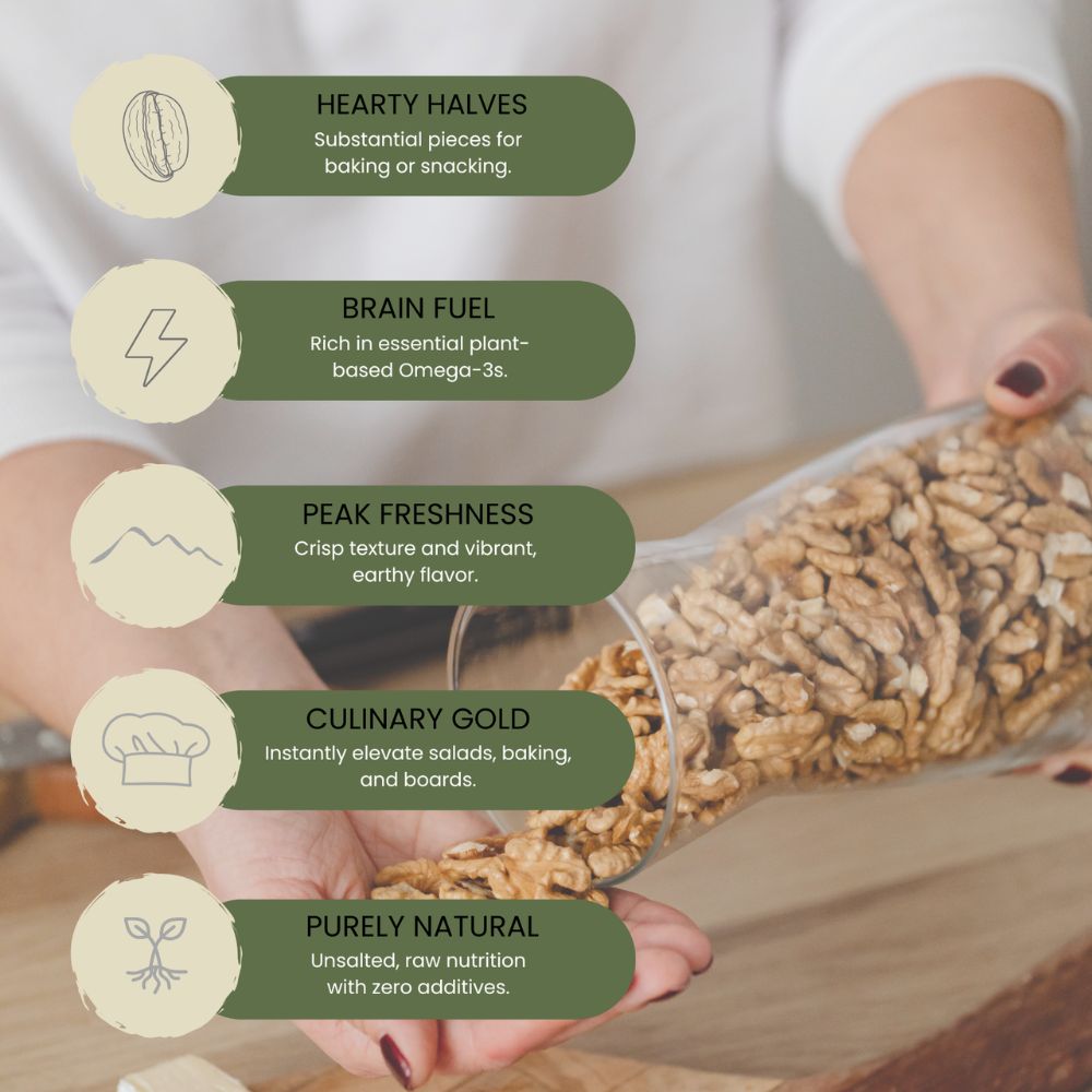 Minton & Donello Walnut Halves 6 x 500g