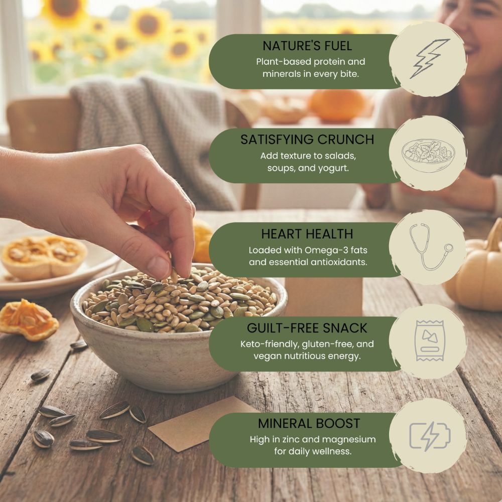 Minton & Donello Sunflower and Pumpkin Seed Mix 6 x 500g