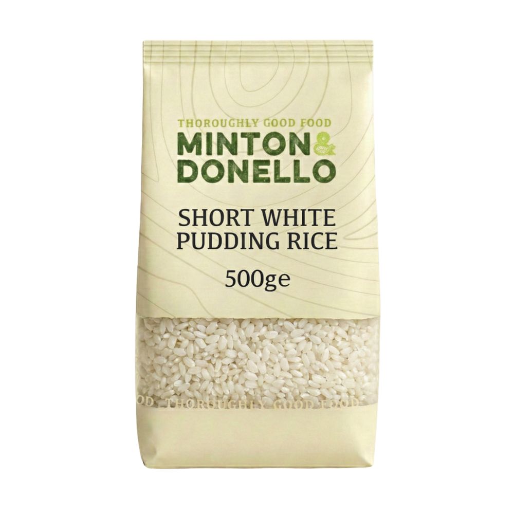 Minton & Donello Short White Pudding Rice 6 x 500g