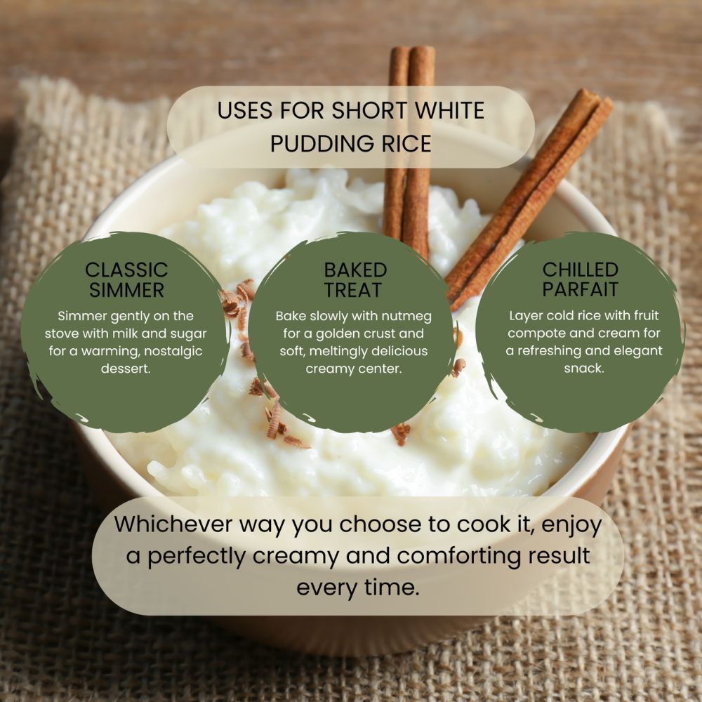 Minton & Donello Short White Pudding Rice 6 x 1Kg
