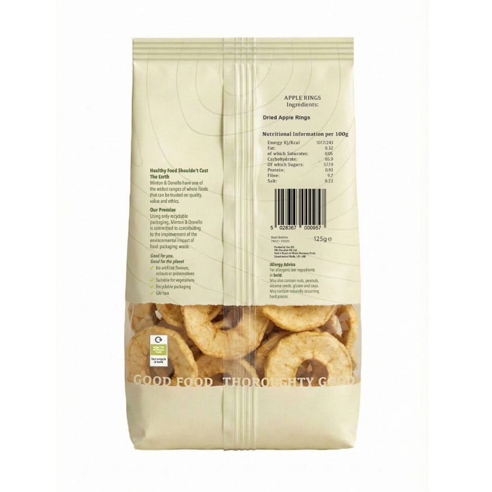 Minton & Donello Apple Rings 6 x 125g