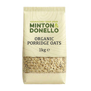 Minton & Donello Organic Porridge Oats 6 x 1Kg